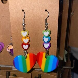 Gay asf earrings 🏳️‍🌈